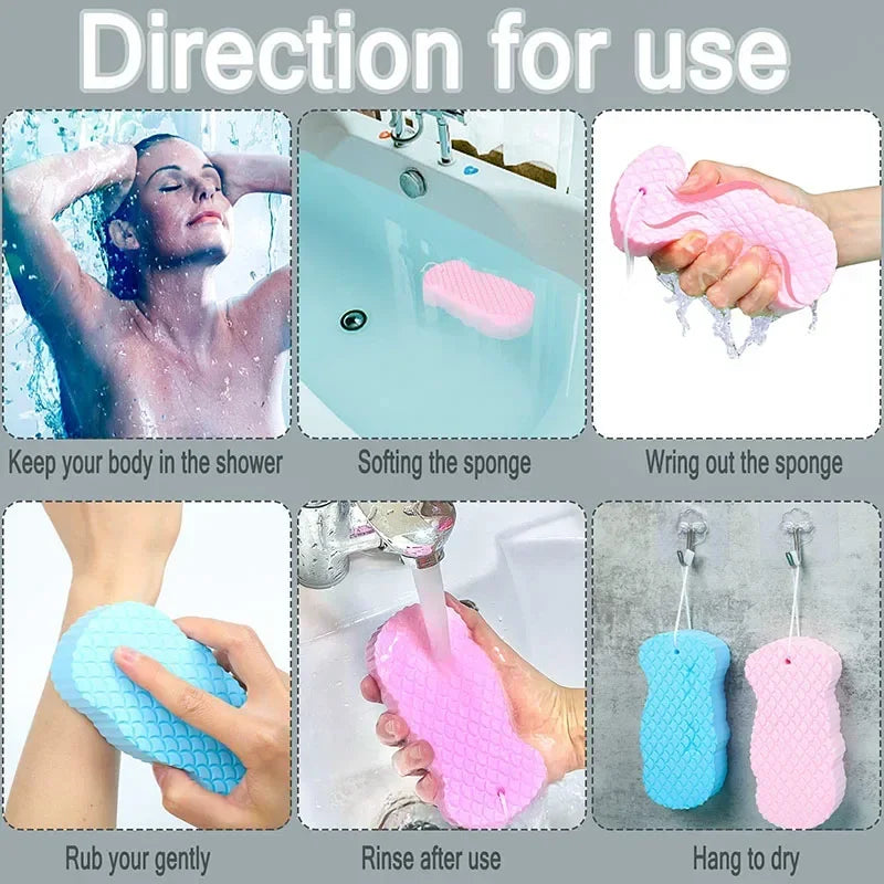 Wash The Foot Brush Body Cleanser Silicone Sponge Bath Massage Mat Shower Back Brush Wall Mounted Foot Wash Mat with Suction Cup