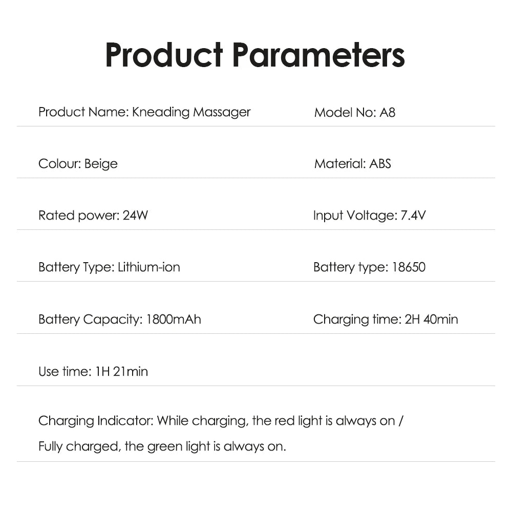 Electric Abdominal Massager Bian Stone Kneading 2-Level Heat Fat Burner 3-Intensity Modes Anti-Cellulite Belly Shaking Remover