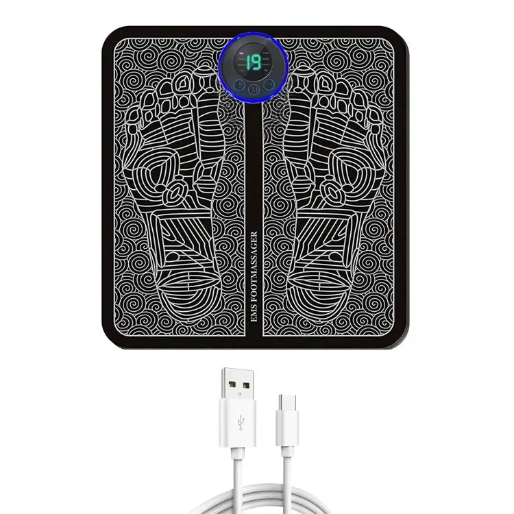 Foot Massager Stimulation Pad Electric Foot Massage With Remote 8 Mode 19 Levels of Strength Lightweight Relieve Foot Pressure