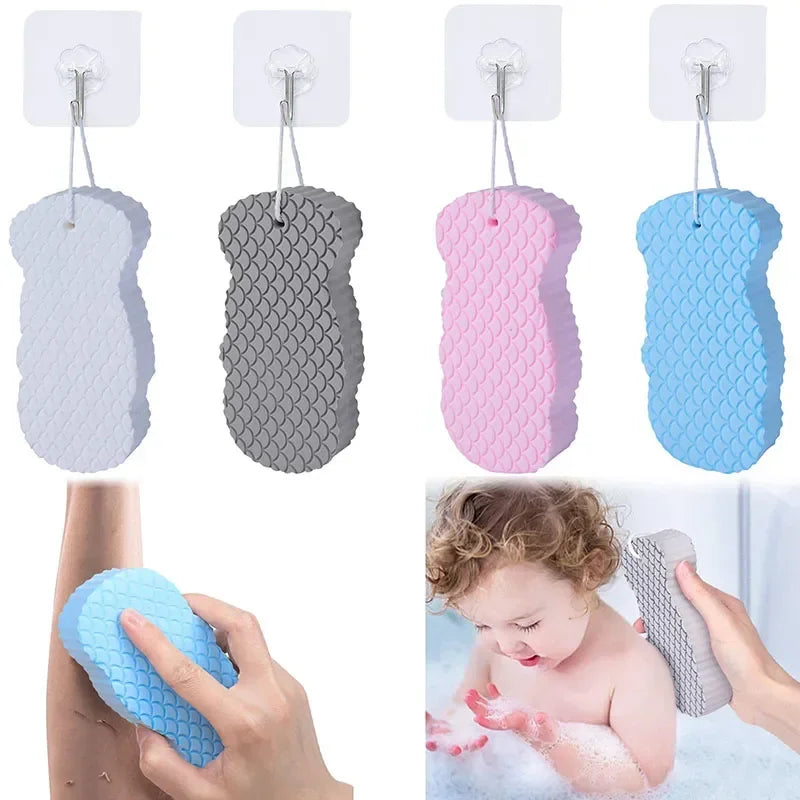 Wash The Foot Brush Body Cleanser Silicone Sponge Bath Massage Mat Shower Back Brush Wall Mounted Foot Wash Mat with Suction Cup