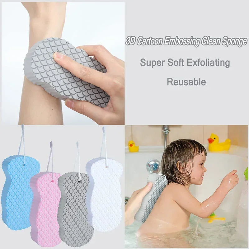 Wash The Foot Brush Body Cleanser Silicone Sponge Bath Massage Mat Shower Back Brush Wall Mounted Foot Wash Mat with Suction Cup